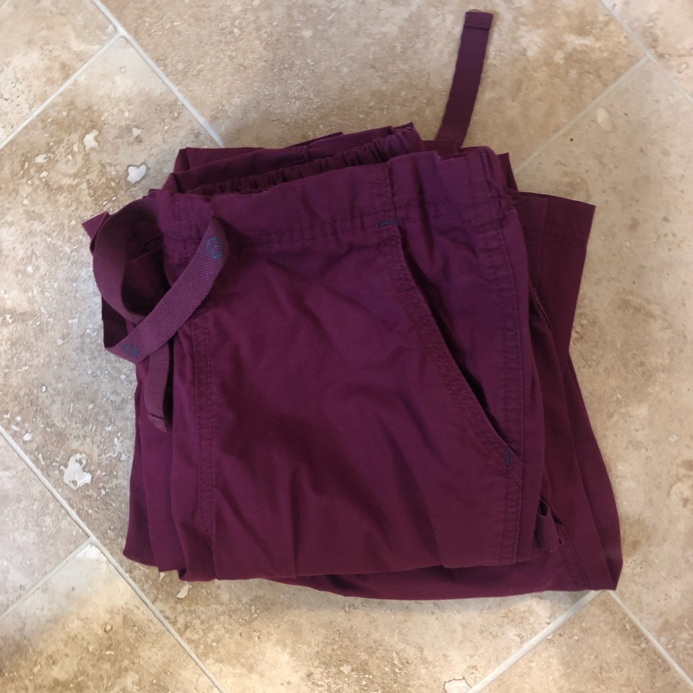 Burgundy Wonderflex scrubs